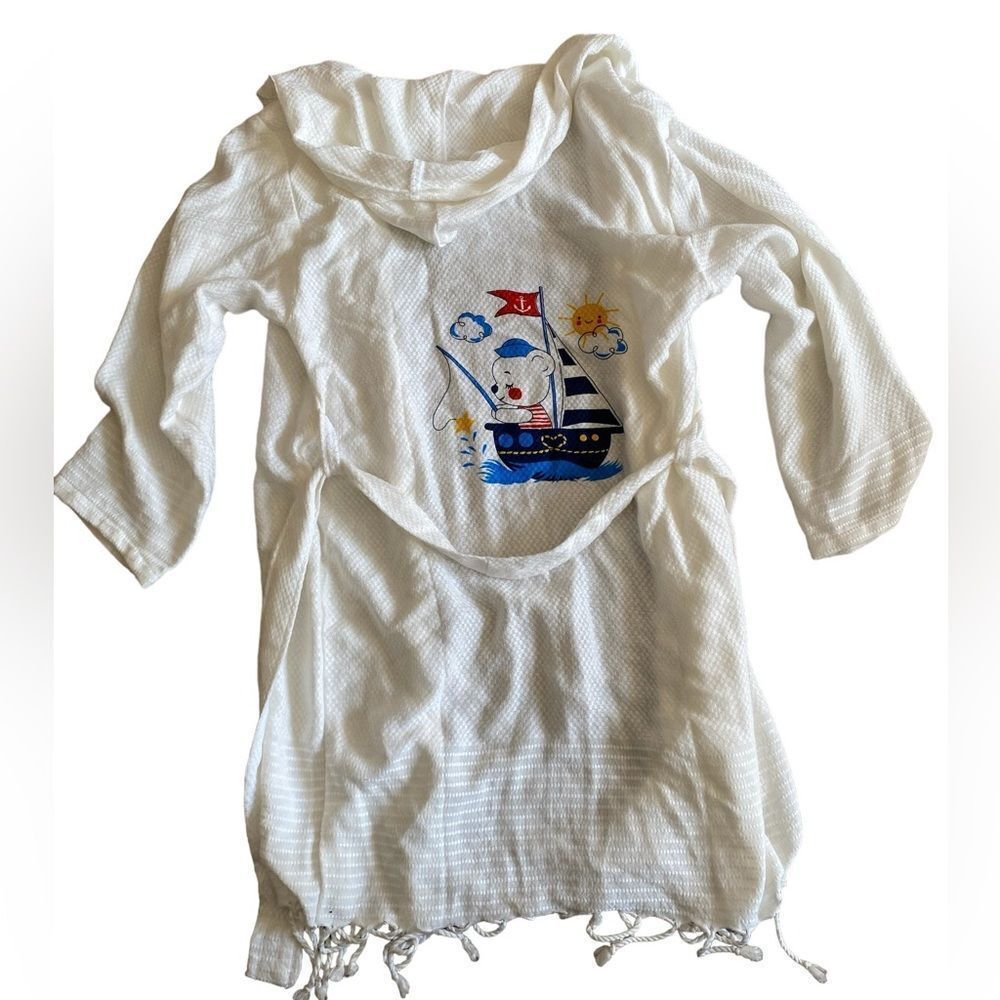Vintage Kids Swimsuit Cover Up Robe